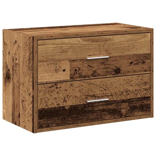 Ormarić s 2 ladice boja drva 60x31x40 cm konstruirano drvo - NOVO