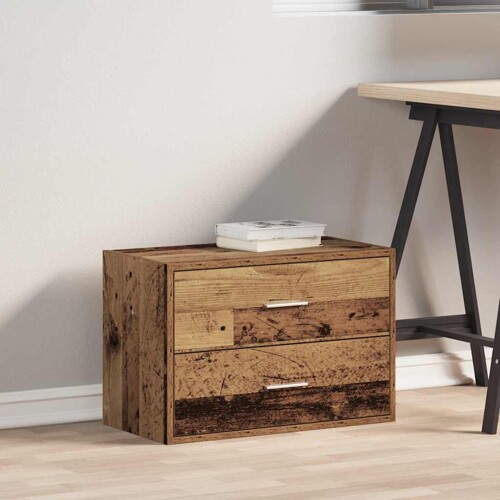 Ormarić s 2 ladice boja drva 60x31x40 cm konstruirano drvo - NOVO