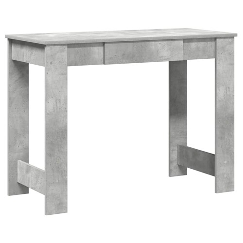 Radni stol boja betona 100x45x75 cm od konstruiranog drva - NOVO