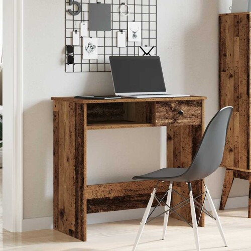 Radni stol boja starog drva 80 x 40 x 75 cm konstruirano drvo - NOVO
