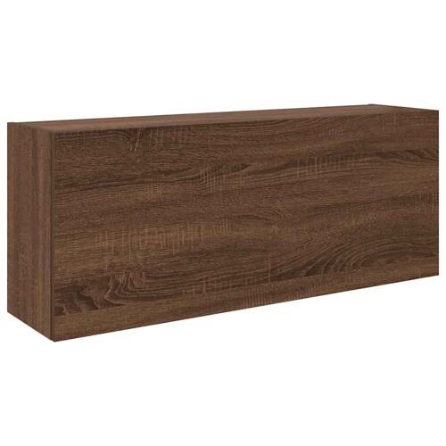 Kupaonski zidni ormarić smeđi hrast 100x25x40 cm izrađeno drvo - NOVO