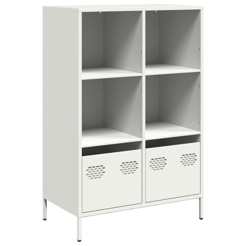 Visoka komoda bijela 68x39x103,5 cm čelična - NOVO