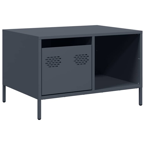Stolić za kavu antracit 68,5x50x43,5 cm hladno valjanog čelika - NOVO
