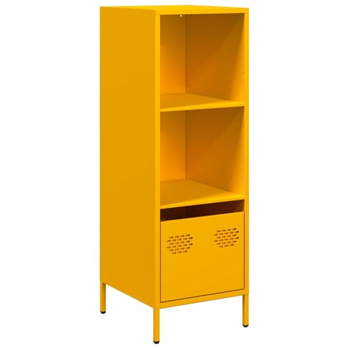 Visoka komoda boja senfa 35x39x103,5 cm od čelika - NOVO