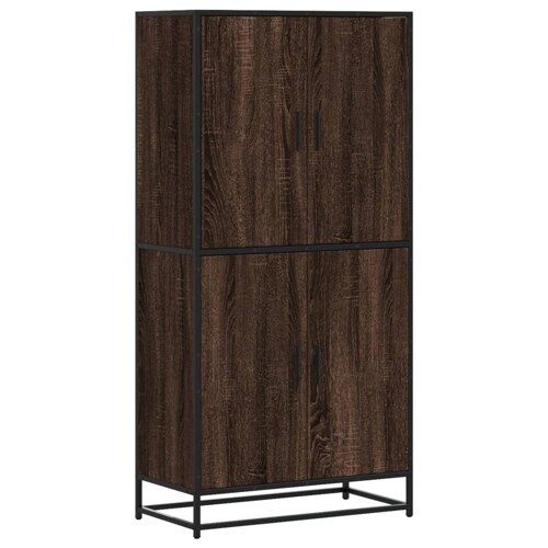 Visoka ploča smeđi hrast 68x35x139 cm izrađeno drvo - NOVO