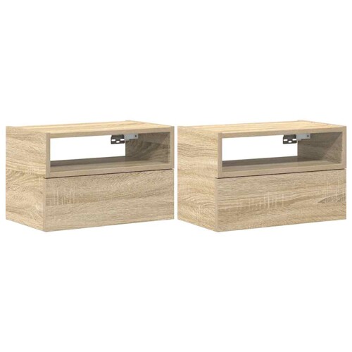 Zidni noćni ormarići 2 kom sonoma hrast 45x26x28,5 cm - NOVO