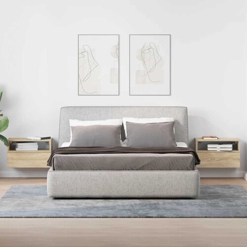 Zidni noćni ormarići 2 kom sonoma hrast 45x26x28,5 cm - NOVO