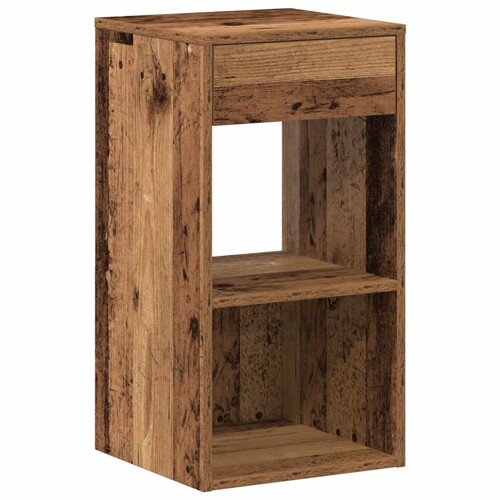 Noćni ormarić s ladicom staro drvo 35x34x66,5 cm - NOVO