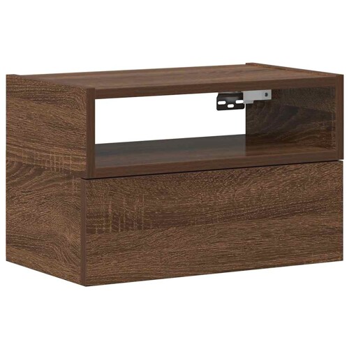 Zidni noćni ormarić smeđi hrast 45x26x28,5 cm - NOVO
