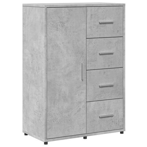 Komoda siva boja betona 60x31x84 cm od konstruiranog drva - NOVO