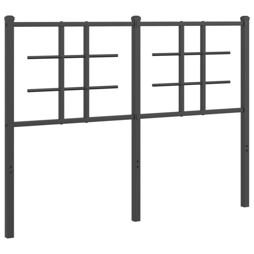 Metalno uzglavlje crno 120 cm - NOVO