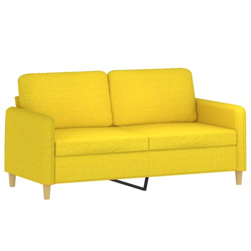 Dvosjed od tkanine svjetložuti 140 cm - NOVO