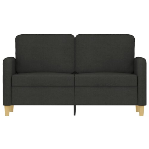 Dvosjed od tkanine crni 120 cm - NOVO