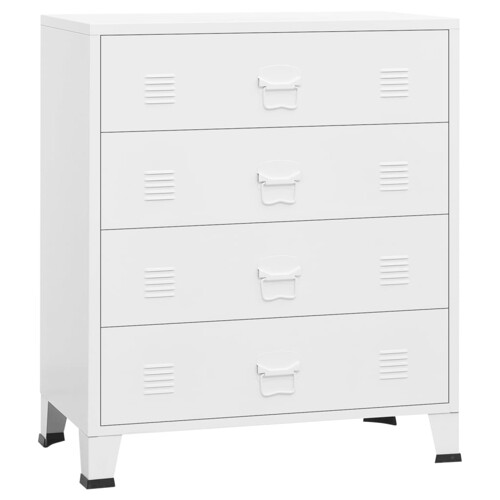 Industrijski ladičar bijeli 78 x 40 x 93 cm metalni - NOVO