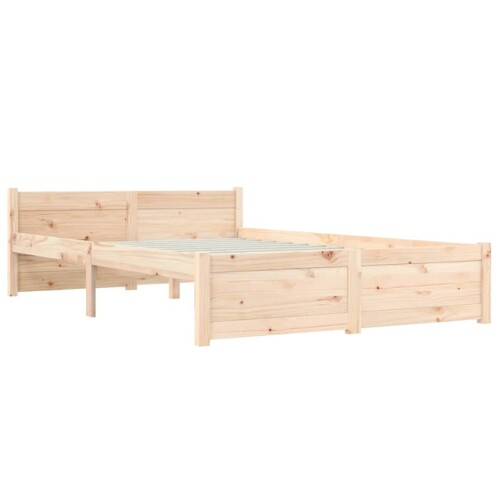 Okvir za krevet od masivnog drva 135 x 190 cm bračni - NOVO