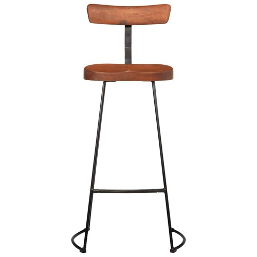 Barski stolci 2 kom 49x43x103 cm masivnog drva manga - NOVO