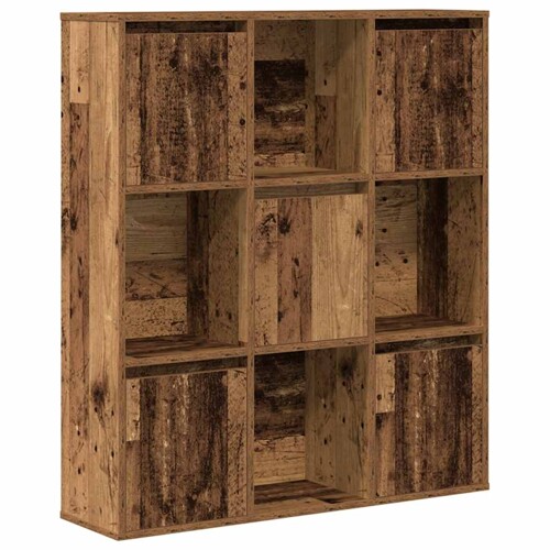 Regal za knjige boja starog drva 89x24x101,5 cm drveni - NOVO