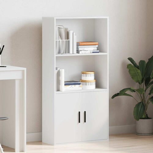 Regal za knjige bijeli 60x24x120 cm od konstruiranog drva - NOVO