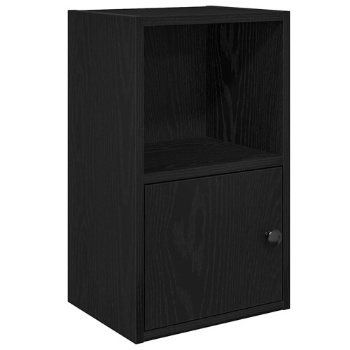 Regal za knjige crni hrasta 31x24x52 cm od konstruiranog drva - NOVO