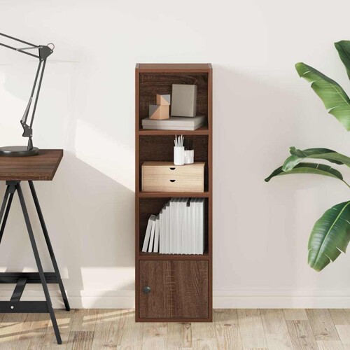 Regal za knjige boja hrasta 31x24x102 cm od konstruiranog drva - NOVO