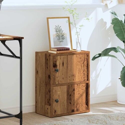 Regal za knjige boja starog drva 40x24x52 cm konstruirano drvo - NOVO