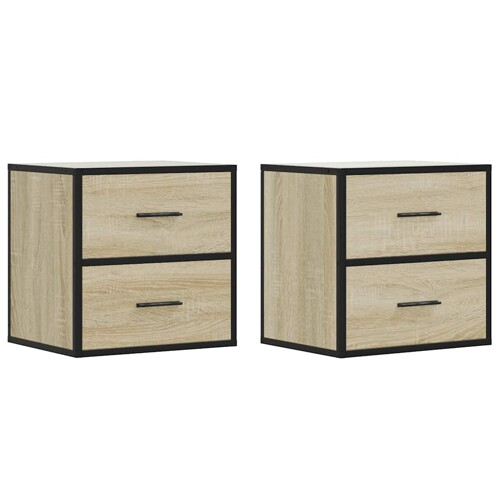 Zidni noćni ormarići 2 kom sonoma hrast 40x31x39,5 cm - NOVO