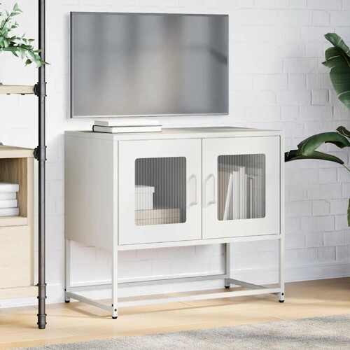 TV ormarić bijeli 68x39x60,5 cm hladno valjani čelik - NOVO
