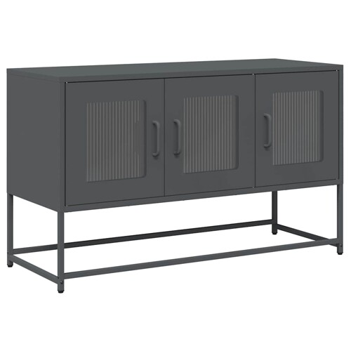 TV ormarić antracit 100,5x39x60,5 cm hladno valjani čelik - NOVO
