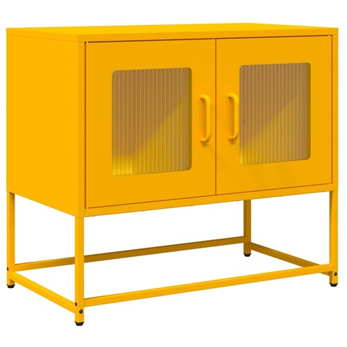 TV ormarić senf žuta 68x39x60,5 cm hladno valjani čelik - NOVO