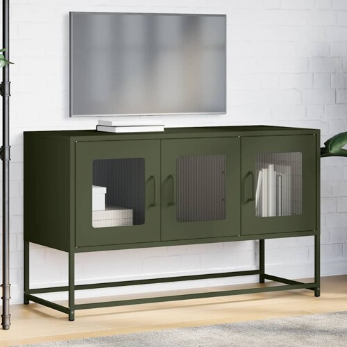 TV ormarić maslinasto zeleni 100,5x39x60,5 cm - NOVO