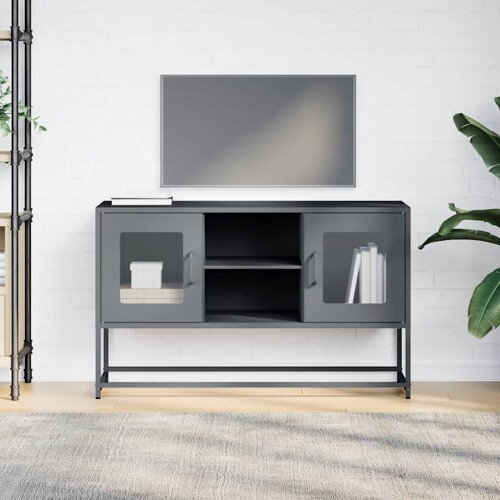 TV ormarić antracit 100,5x39x60,5 cm čelični - NOVO