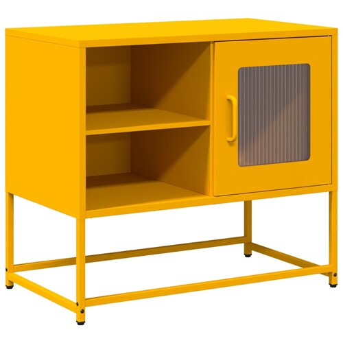 TV ormarić boja senfa 68x39x60,5 cm čelični - NOVO