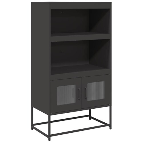 Visoka ploča crna 68x39x123 cm čelik - NOVO