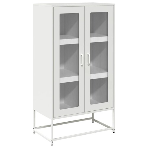 Visoka ploča bijela 68x39x123 cm čelik - NOVO