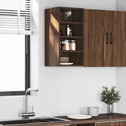 Viseći ormarić smeđi hrast 30x29,5x60 cm izrađeno drvo - NOVO