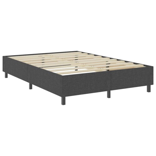 Krevet od tkanine s oprugama tamnosivi 160 x 200 cm - NOVO
