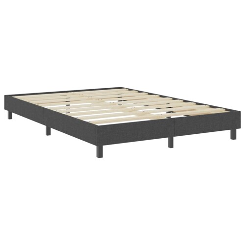 Krevet od tkanine s oprugama tamnosivi 160 x 200 cm - NOVO