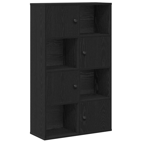 Regal za knjige crni hrasta 60x24x101,5cm od konstruiranog drva - NOVO