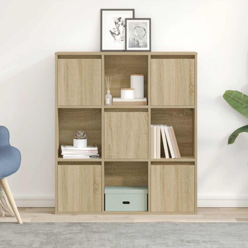 Regal za knjige boja hrasta 89x24x101,5cm od konstruiranog drva - NOVO