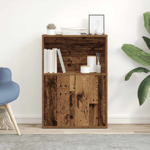 Regal za knjige boja starog drva 60x24x85 cm konstruirano drvo - NOVO