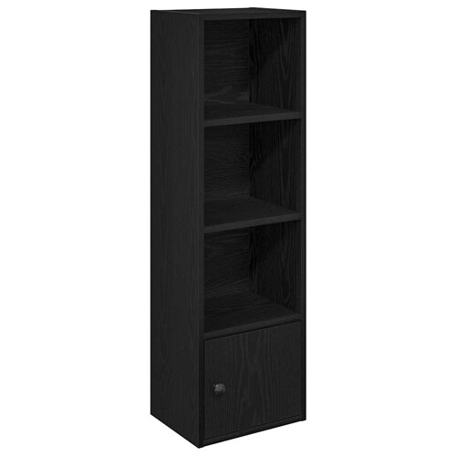Regal za knjige crni hrasta 31x24x102 cm od konstruiranog drva - NOVO