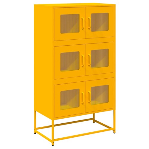 Visoka ploča senf žuta 68x39x123 cm čelik - NOVO