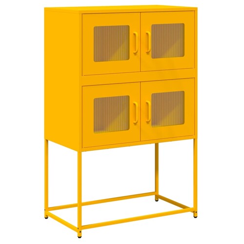 Visoka ploča senf žuta 68x39x107 cm čelik - NOVO
