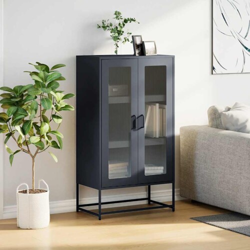 Visoka ploča antracit 68x39x123 cm čelik - NOVO