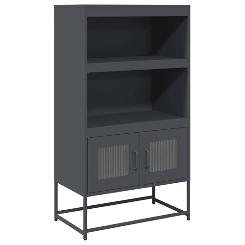 Visoka ploča antracit 68x39x123 cm čelik - NOVO