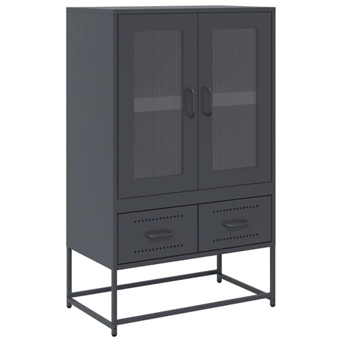 Visoka komoda antracit 68x39x111,5 cm od čelika - NOVO