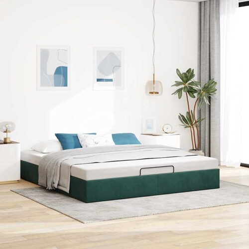 Otomanski okvir kreveta bez madraca 200x200 cm baršunasti - NOVO