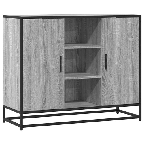 Komoda Siva Sonoma 92x35x76 cm Konstruirano drvo - NOVO