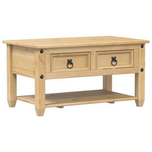 Stolić za kavu s ladicama Corona 85 x 50 x 45 cm od borovine - NOVO