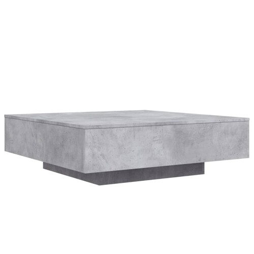 Stolić za kavu boja betona 100x100x31 cm konstruirano drvo - NOVO